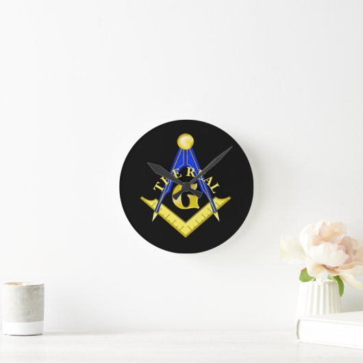 De echte G-Masonic Ronde Klok (Huis)