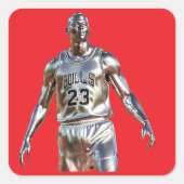 De echte geit vierkante sticker (Voorkant)