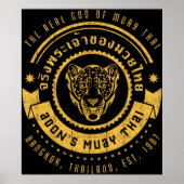 De echte God van Muay Thai Poster (Voorkant)
