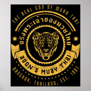 De echte God van Muay Thai Poster