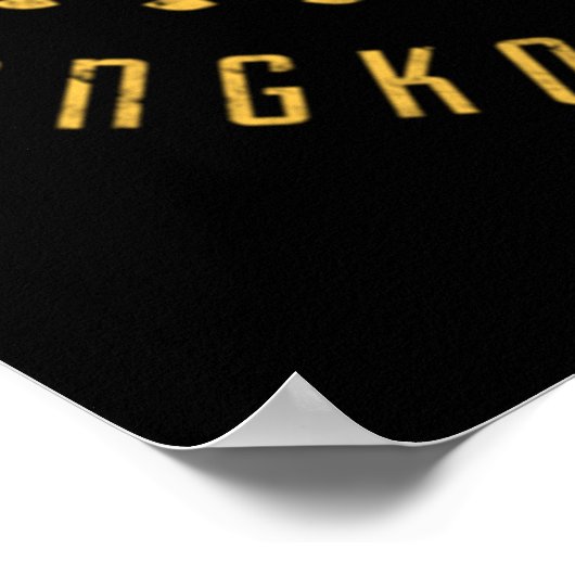 De echte God van Muay Thai Poster (Hoek)