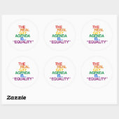 DE ECHTE HOMOAGENDA RONDE STICKER (Vel)