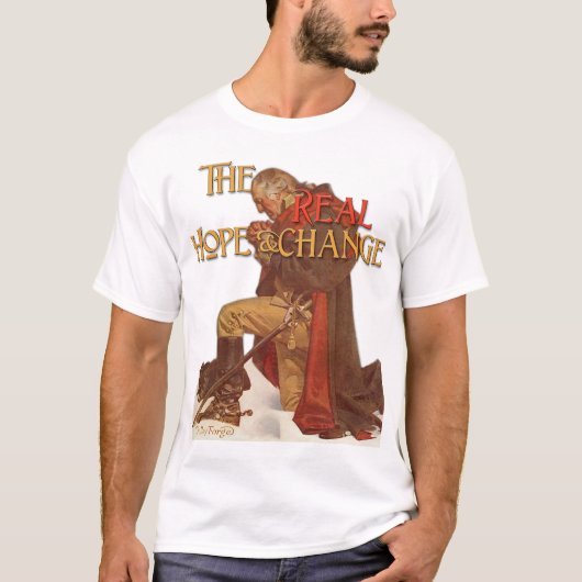 De echte hoop en verandering t-shirt (Voorkant)