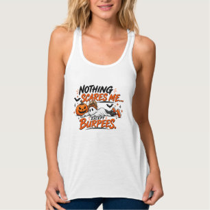 De Echte Horror is Leg Day Grappige Halloween Gym Tanktop