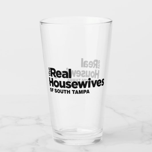 De echte housewives van South Tampa-glas Glas (Achterkant)