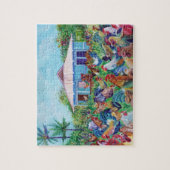 De echte Kauai met Haan en Kippen Legpuzzel (Verticaal)