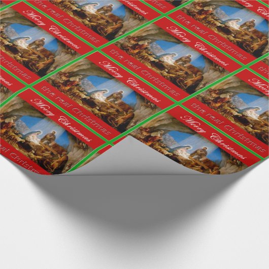 De echte kerst cadeaupapier (Hoek)