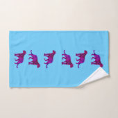 De echte magenta panters handdoek (Handdoek)
