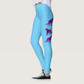 De echte magenta panters leggings (Links)