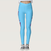 De echte magenta panters leggings (Voorkant)