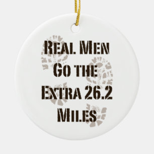 De echte Mannen gaan de extra 26.2 mijl Ornament