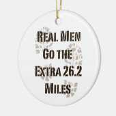 De echte Mannen gaan de extra 26.2 mijl Ornament (Links)