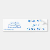 De echte MANNEN krijgen het GECONTROLEERD! Septemb Bumpersticker (Voorkant)
