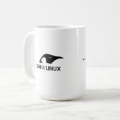 De "Echte mannen van Linux gebruiken de mok van de (Voorkant links)