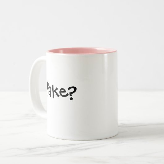 De echte Mok... Tweekleurige Koffiemok (Voorkant links)