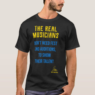 De echte muzikanten grappig cadeau t-shirt