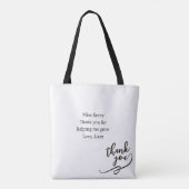 De echte MVP: Meest Waardevolle Para Klant Tote Bag (Achterkant)