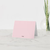 De Echte MVP – Moeder | Minimalistische Roze Roos Bedankkaart (Achterkant)