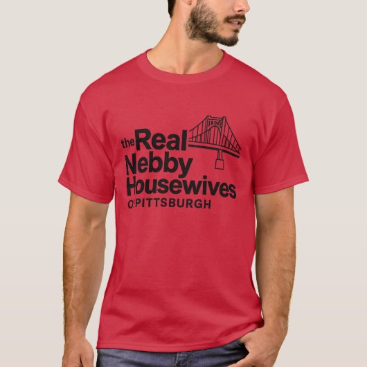 De echte Nebby huisvrouwen van Pittsburgh T-shirt (Voorkant)
