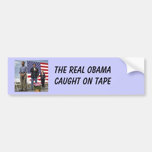 DE ECHTE OBAMA, WAT JE ZIET IS WAT JE KRIJGT BUMPERSTICKER (Voorkant)
