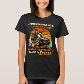 de echte oma's rijden in spyder t-shirt