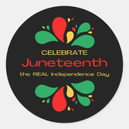 De ECHTE Onafhankelijkheidsdag Ronde Sticker