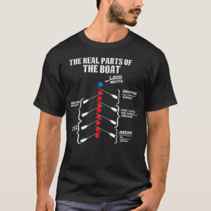 De Echte Onderdelen Van De Boot - Grappig Roeien T-shirt