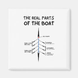 De echte onderdelen van de boot magneet