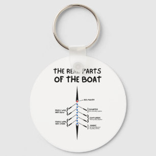 De echte onderdelen van de boot sleutelhanger