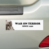 De echte oorlog tegen het terrorisme bumpersticker (Op auto)