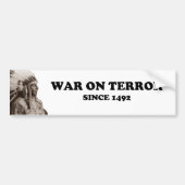De echte oorlog tegen het terrorisme bumpersticker (Voorkant)