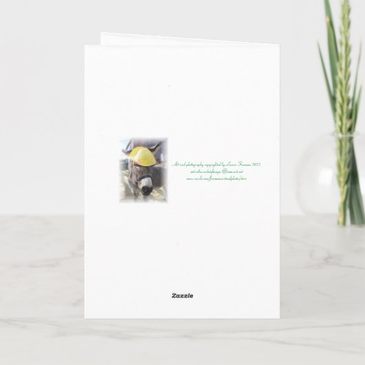 "De Echte Paashaas" Kerstkaart Feestdagen Kaart (Achterkant)