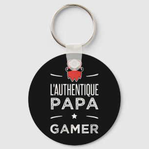 De echte pappa gamer sleutelhanger