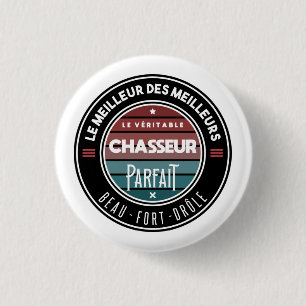 De echte perfecte jager ronde button 3,2 cm