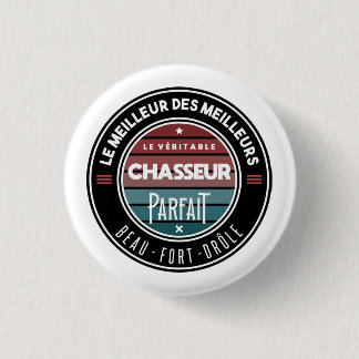 De echte perfecte jager ronde button 3,2 cm