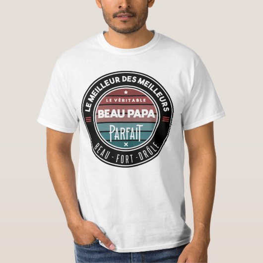 De echte perfecte schoonpapa t-shirt (Voorkant)