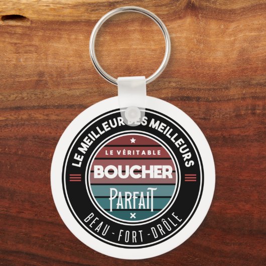 De echte perfecte slager sleutelhanger (Voorkant)