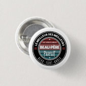 De echte, perfecte vader ronde button 3,2 cm (Voorkant /achterkant)
