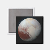 De echte Pluto, hoge resolutie nieuwe foto Magneet (Voorkant / Achterkant)