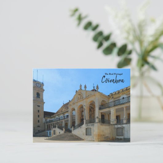 De echte Portugal-Coimbra Briefkaart (Staand voorkant)