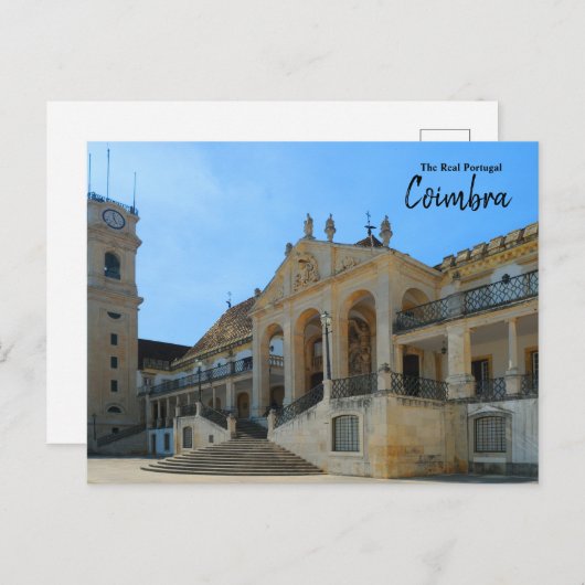 De echte Portugal-Coimbra Briefkaart (Voorkant / Achterkant)