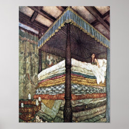 De echte prinses Edmund Dulac Fairy Tale Art Poster