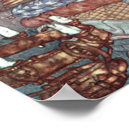 De echte prinses van Edmund Dulac Poster (Hoek)