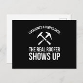 De echte rover Shows de grappige dakbedekking voor Briefkaart (Voorkant / Achterkant)