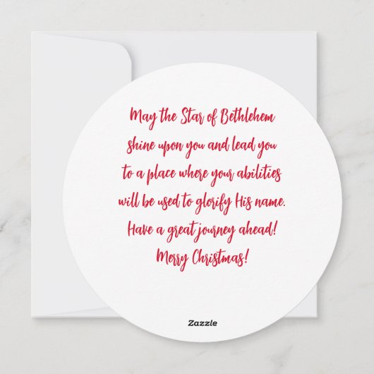 De echte ster van Kerstmis Feestdagenkaart (Achterkant)