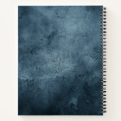 De Echte Vijand Ben Jij Blue Grunge Notitieboek (Achterkant)