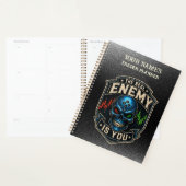 De Echte Vijand Ben Jij Zwarte Grunge  Planner (Display)
