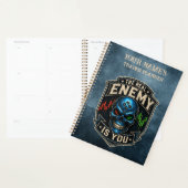 De Echte Vijand Bent Jij Blue Grunge Planner (Display)
