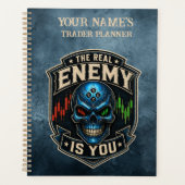 De Echte Vijand Bent Jij Blue Grunge Planner (Voorkant)