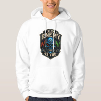 De Echte Vijand Bent Jij Trader Psychologie Schede Hoodie